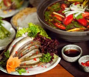 Cá kèo nấu lá giang