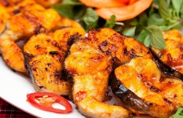 Cá lăng nướng muối ớt