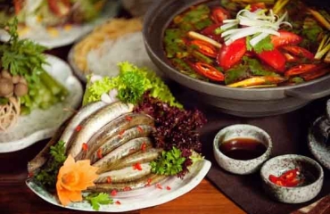 Cá kèo nấu lá giang