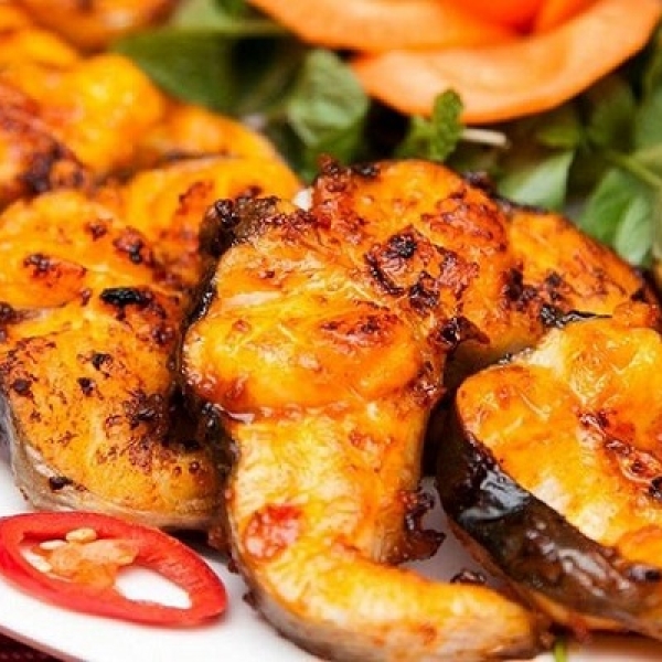 Cá lăng nướng muối ớt