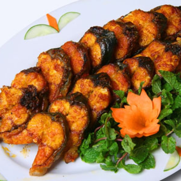 Cá tầm nướng muối ớt
